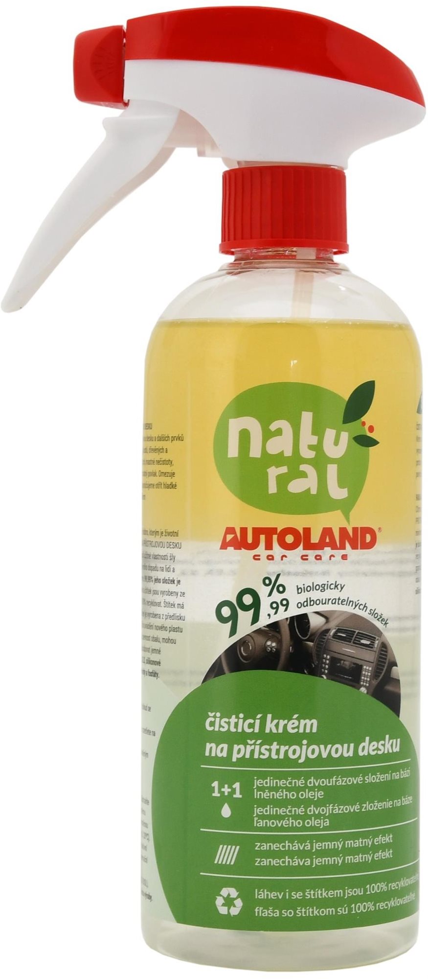 Autoland Čistič prístrojovej dosky NATURAL ECO 500 ml