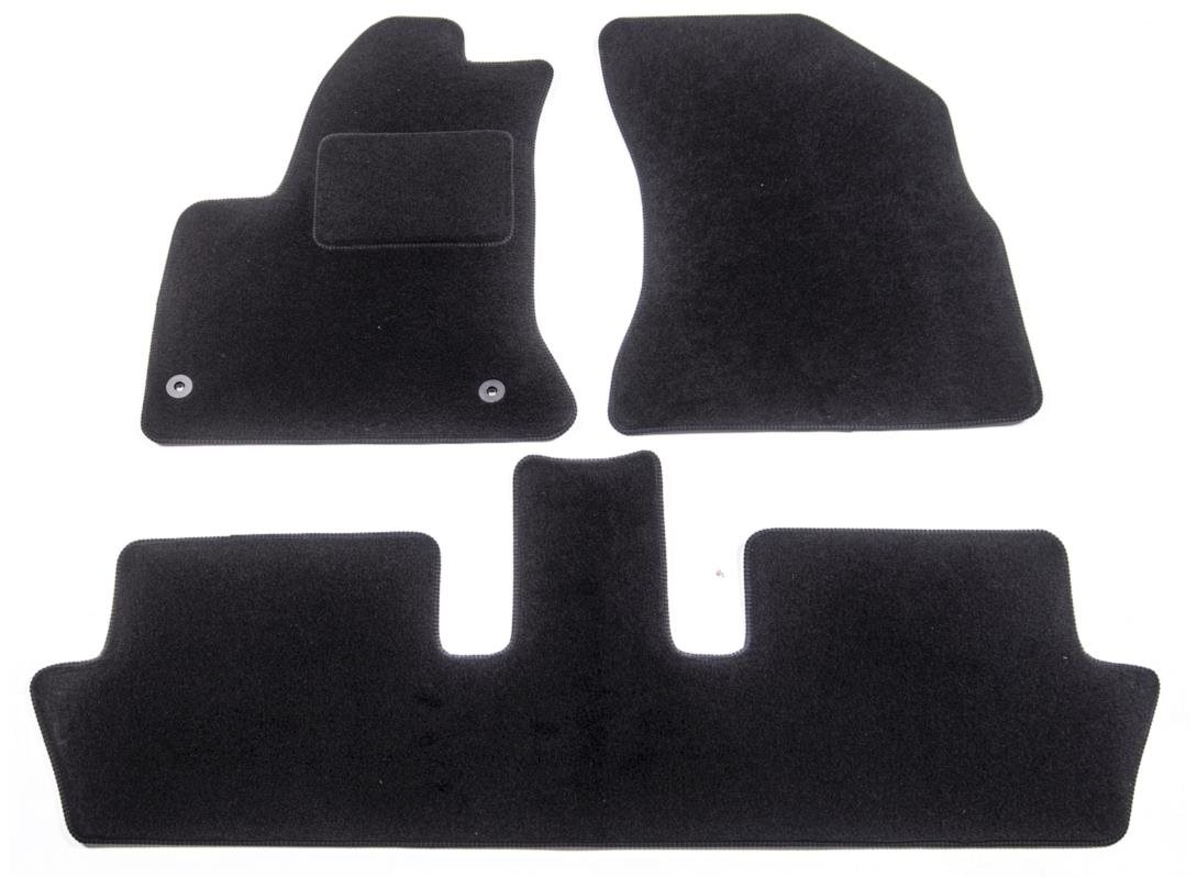 ACI textilné koberce pre CITROEN C4 Picasso 07-10 čierne (5 sedadiel, sada 3 ks)