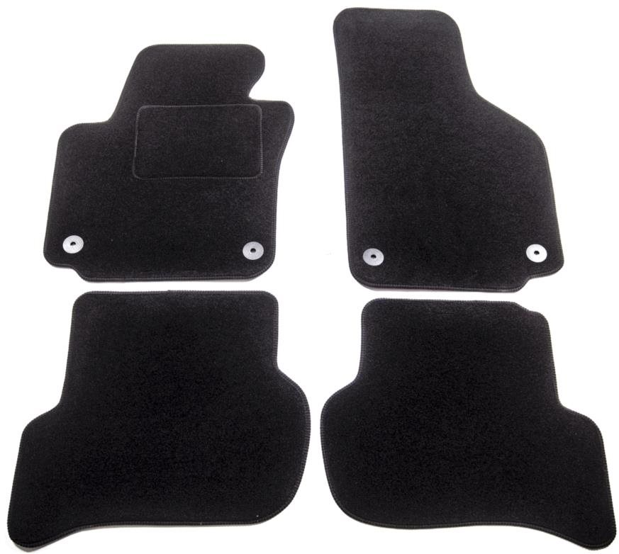 ACI textilné koberce pre VW Golf PLUS 05-09 čierne (pre okrúhle príchytky) sada 4 ks