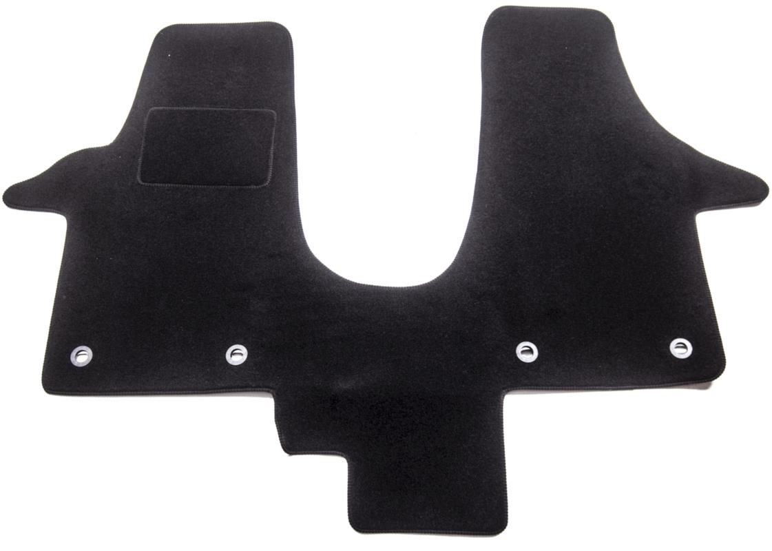 ACI textilné koberce pre VW TRANSPORTER 03-09 čierne (pre okrúhle príchytky) (2 sedadlá, 1 ks)