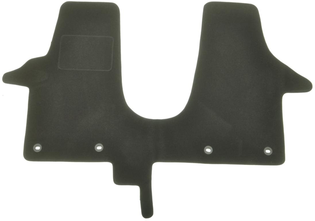 ACI textilné koberce pre VW TRANSPORTER 03-09 čierne (pre oválne príchytky) (3 sedadlá, 1 ks)
