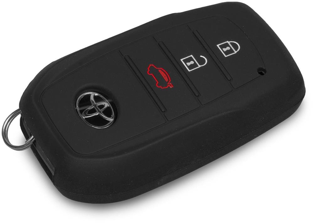 Ochranné silikónové puzdro na kľúč pre Toyota, farba čierna