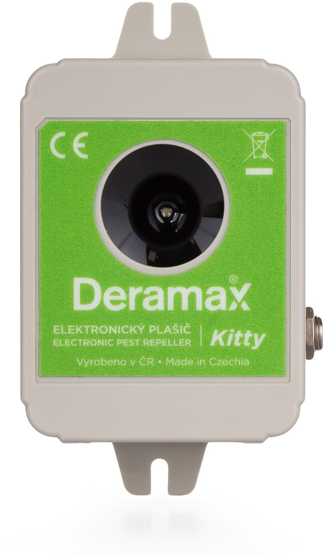 Deramax-Kitty Ultrazvukový plašič (odpudzovač) mačiek, psov a divokej zveri