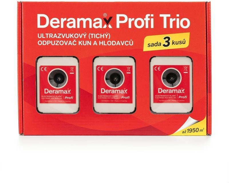 Deramax-Profi-Trio - Súprava 3 ks plašičov Deramax-Profi a príslušenstvo