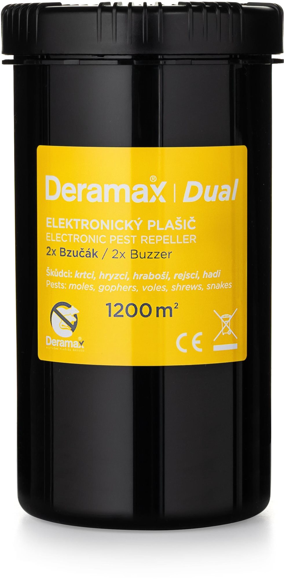 Deramax-Dual Elektronický plašič (odpuzovač) krtkov a hryzkov