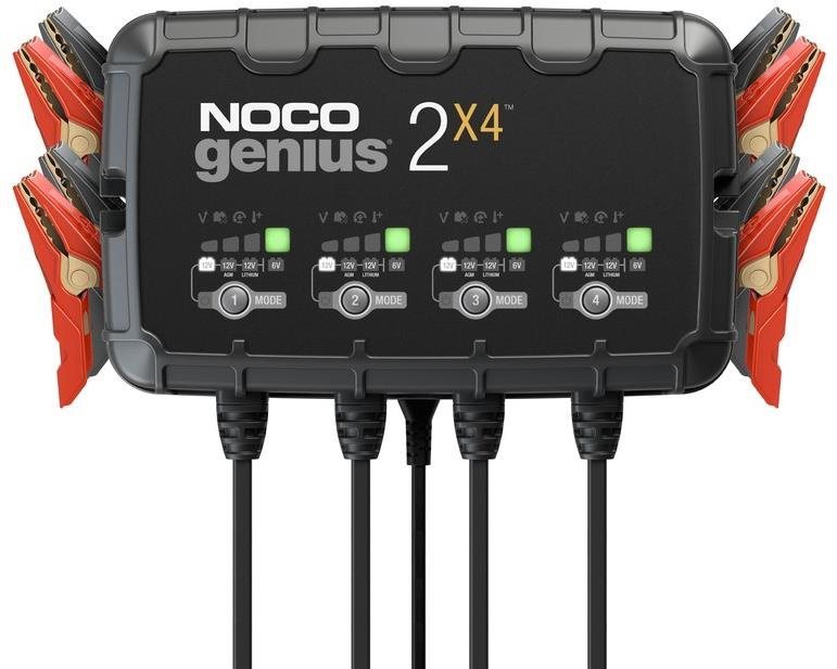 NOCO nabíjačka na nabíjanie 4 batérií 2× 4,6/12 V, 2 – 40 Ah, 2 A
