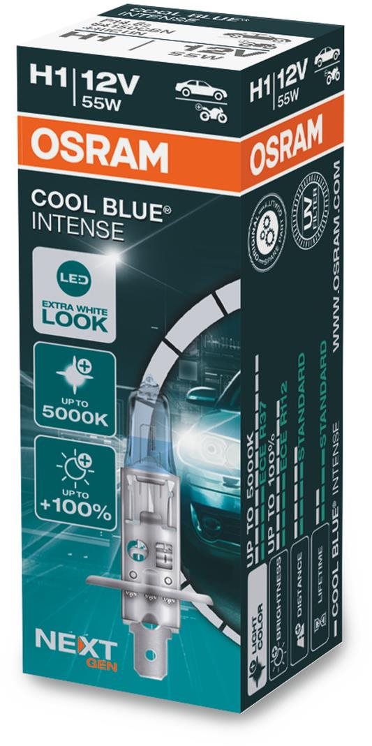 OSRAM H1 Cool Blue Intense, 12 V, 55 W, P14,5s, škatuľka