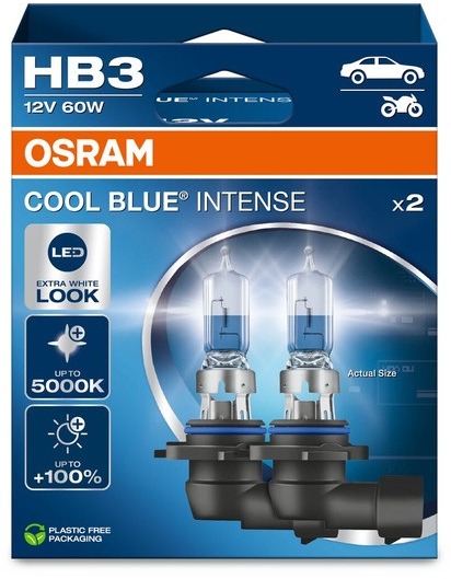 OSRAM HB3 Cool Blue Intense, 12 V, 60 W, P20d, Duobox
