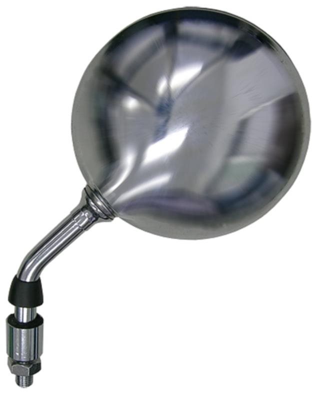 Q-TECH spätné zrkadlo chrómové (závit pravý M10, priemer skla 120 mm), L