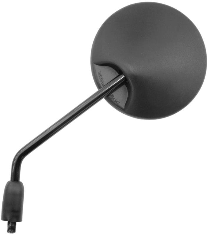Q-TECH spätné zrkadlo plastové (závit pravý M10, priemer skla 125 mm), Ľ=P