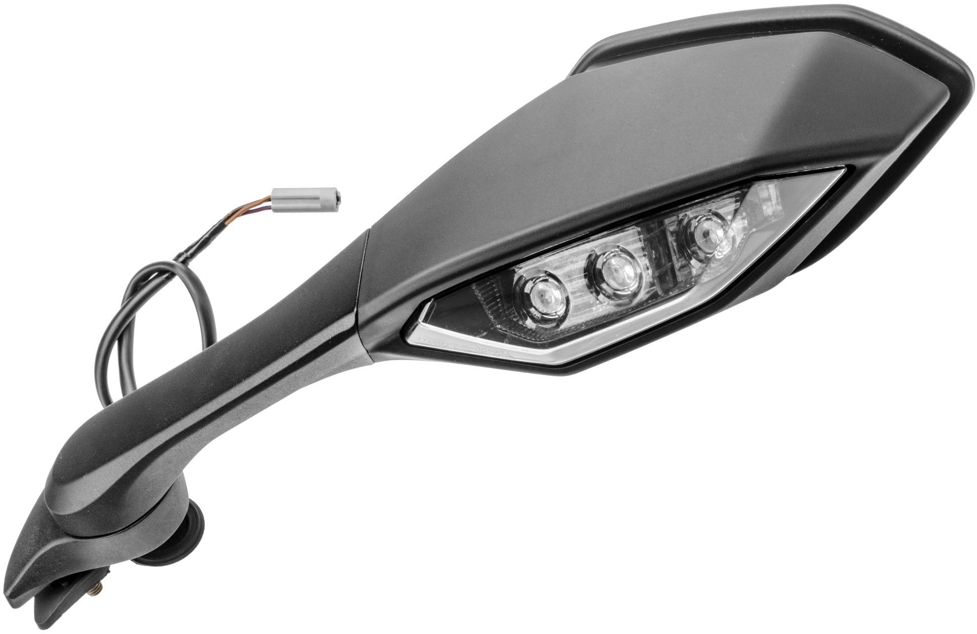 Q-TECH spätné zrkadlo plastové Yamaha (rozstup dier na skrutky 28 mm), L