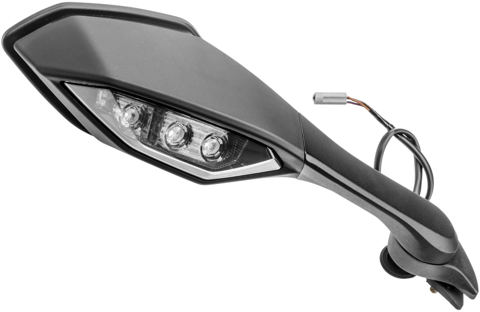 Q-TECH spätné zrkadlo plastové Yamaha (rozstup dier na skrutky 28 mm), P