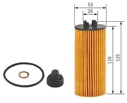 BOSCH Olejový filter F 026 407 204