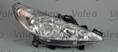 VALEO PEUGEOT 207, 06- pr. svetlo H7 + H1 (el. ovládané + motorček) (prvovýroba) L