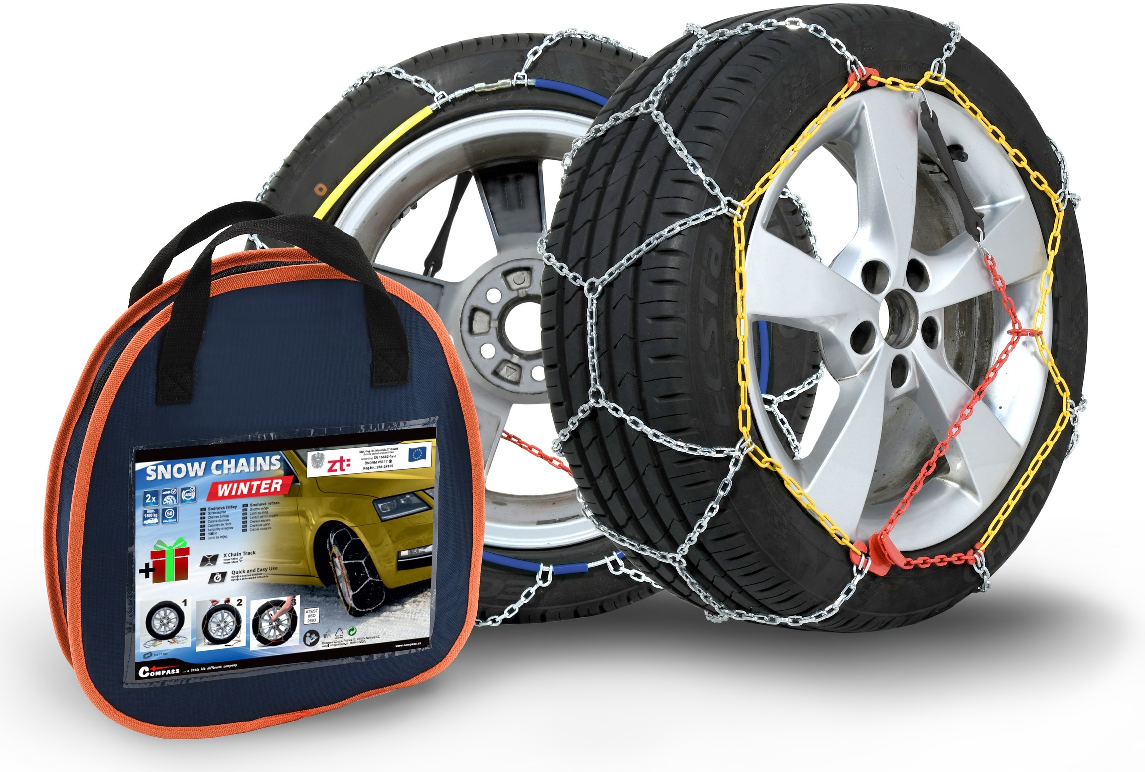 Compass Snehové reťaze X90 3,0mm 9mm NYLON BAG