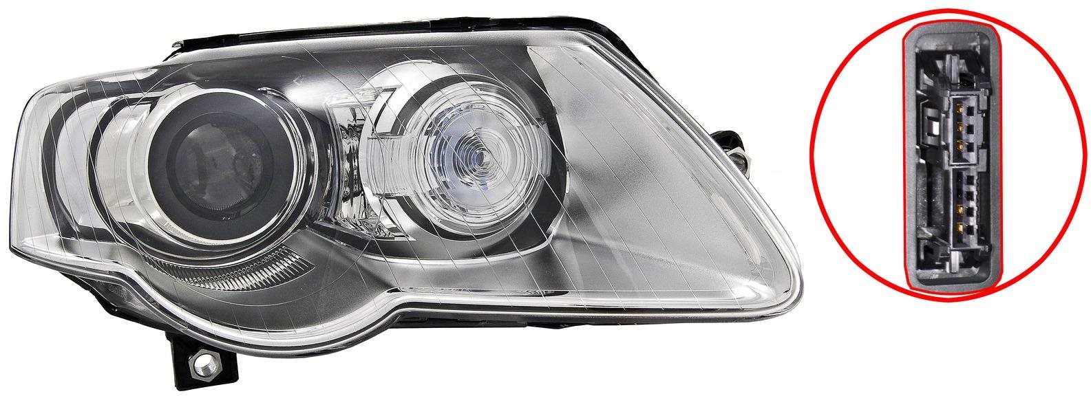 VALEO VW PASSAT 05- 7/07- pr. svetlo XENON D1S + H7 (pre typ jednotky 6G, AUTO.O.) , P