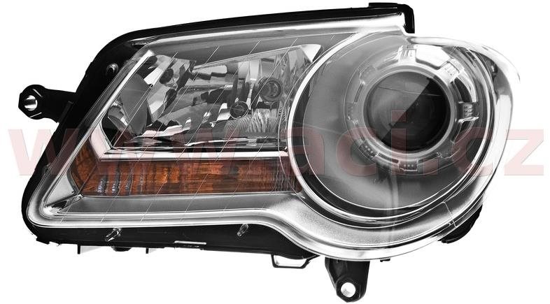 MAGNETI MARELLI VW TOURAN 07 - pr. svetlo H7+H7 (el. ovládané motorčekom) chrómové (prvovýroba) L