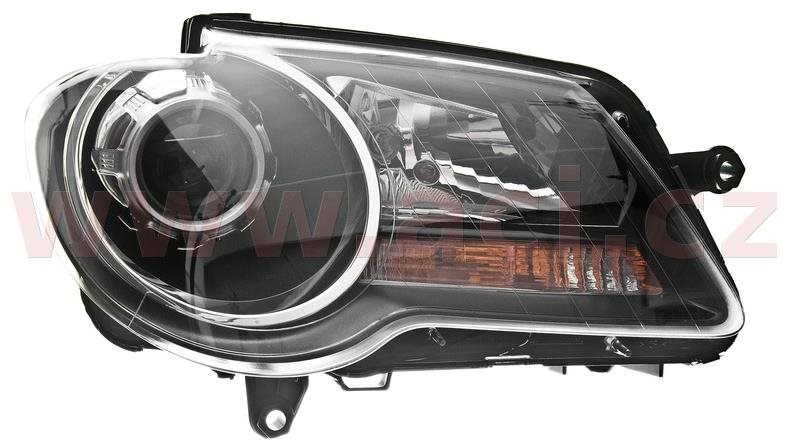 MAGNETI MARELLI VW TOURAN 07 - pr. svetlo H7+H7 (el. ovládané motorčekom) čierne (prvovýroba) P