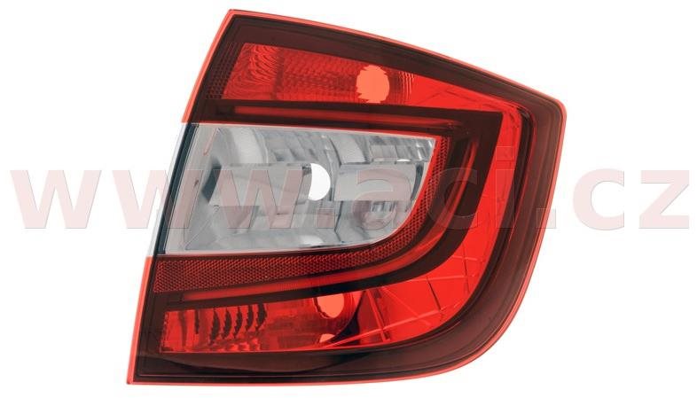HELLA ŠKODA RAPID 12 - zad. svetlo (bez obj.) s koncovým svetlom LED