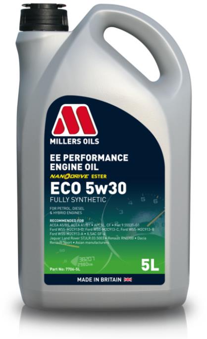 Millers Oils EE Performance ECO 5 W-30 5 l s technológiou NANODRIVE