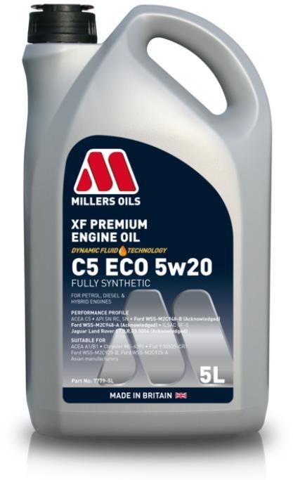 Millers Oils Plne syntetický motorový olej - XF Premium ECO 5W-20 5 l