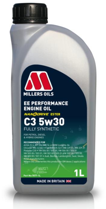 Millers Oils EE performance C3 5W-30 1 l s technológiou NANODRIVE
