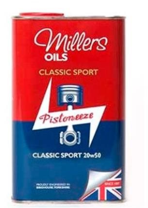 Millers Oils Špičkový polosyntetický motorový olej Classic Sport 20W-50 1 l