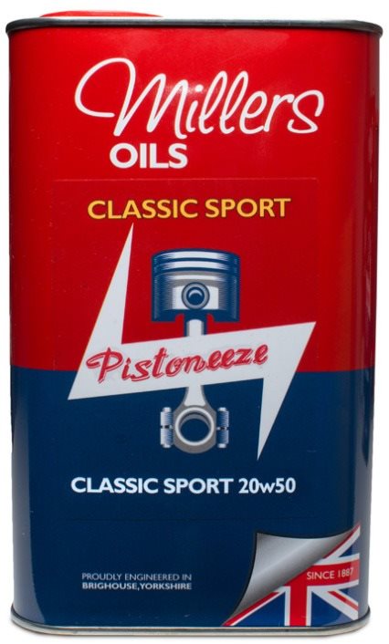 Millers Oils Špičkový polosyntetický motorový olej Classic Sport 20W-50 5 l