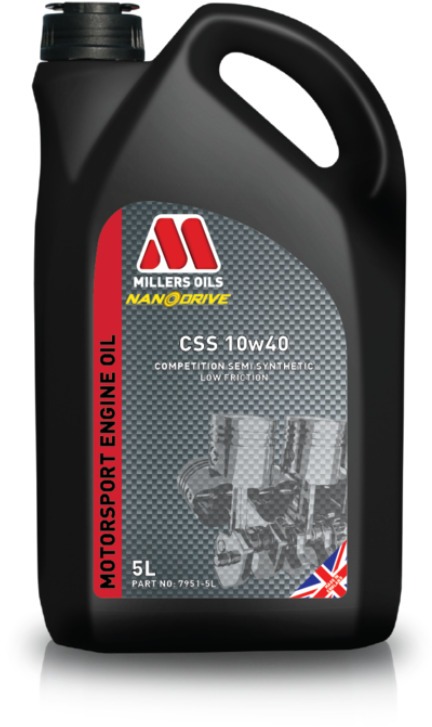 Millers Oils Pretekársky plne syntetický motorový olej NANODRIVE – CFS 10W-40 5 l