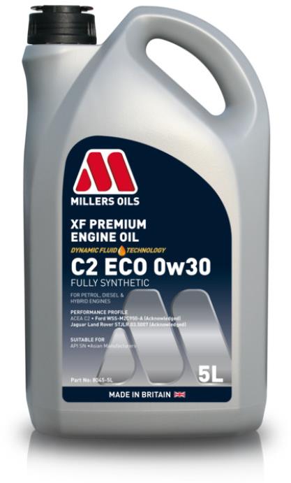 Millers Oils Úplne syntetický motorový olej – XF Premium ECO 0w30 5 l