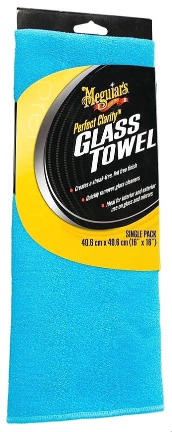 Meguiar's Perfect Clarity Glass Towel – mikrovláknová utierka na okná a sklá, 40 cm × 40 cm