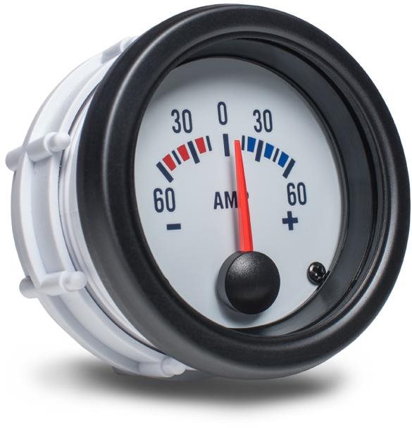 Auto Gauge – ukazovateľ el. napätia biely