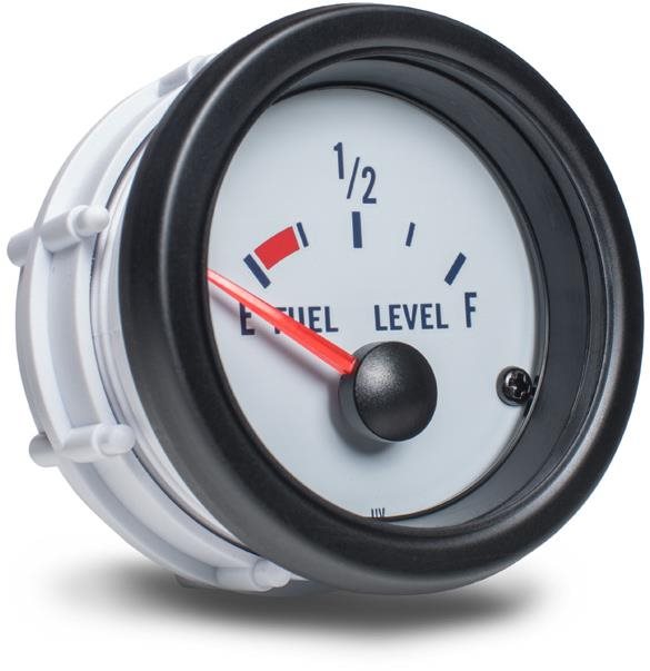 Auto Gauge – ukazovateľ hladiny paliva, biely