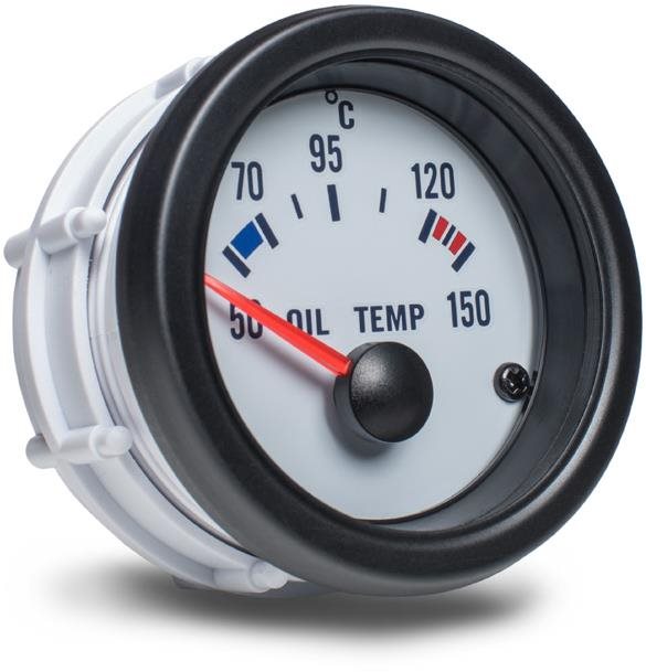 Auto Gauge – ukazovateľ teploty oleja, biely