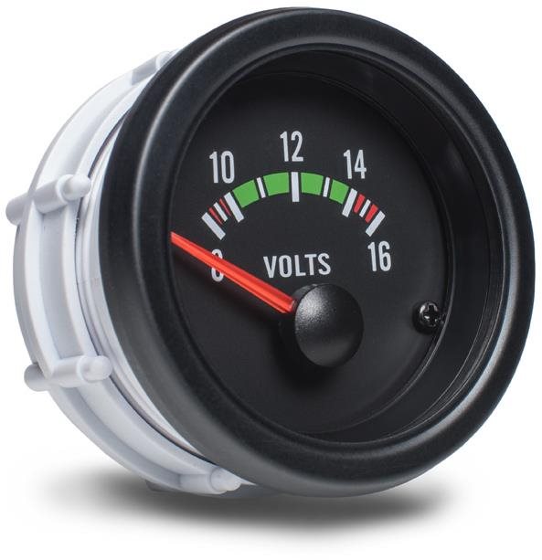 Auto Gauge – ukazovateľ el. Napätia, čierny
