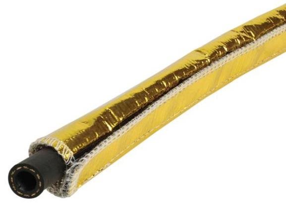 DEi Design Engineering zlatá tepelno-izolačná objímka Heat Shroud Gold so suchým zipsom, dĺžka 90,5 cm