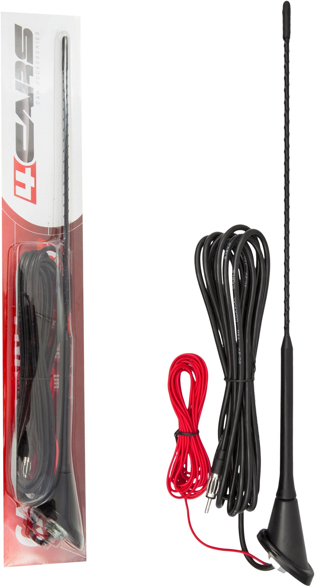 4Cars anténa strešná VW Golf so zosilňovačom 40 cm 5 mm