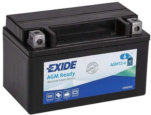 EXIDE BIKE AGM Ready 6 Ah, 12 V, AGM12-6 (YTX7A-BS)