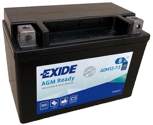 EXIDE BIKE AGM Ready 8 Ah, 12 V, AGM12-7.5 (YTX9-BS)