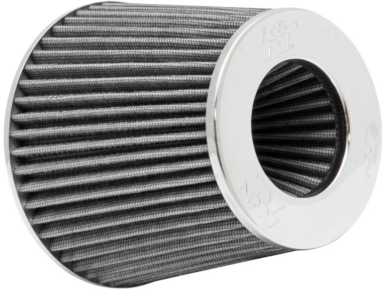K&N športový vzduchový filter, dĺžka 140 mm, vstup 102 mm, farba modrá