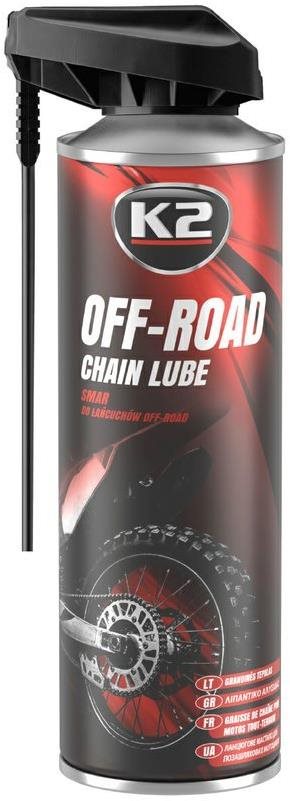 K2 OFF-ROAD CHAIN LUBE 500 ml – mazivo na reťaze motocyklov