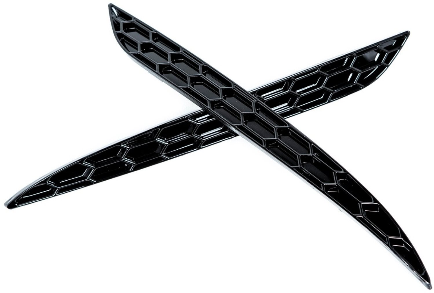 ACEXXON náhrada zadných odraziek vo vzore včelieho plástu pre Tesla Model 3, farba lesklá čierna