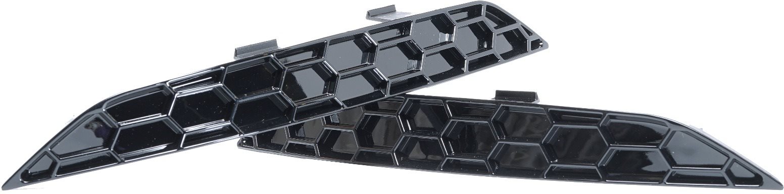 ACEXXON náhrada zadných odraziek vo vzore včelieho plástu pre Audi A5 S-Line/S5 B9, farba lesklá čie