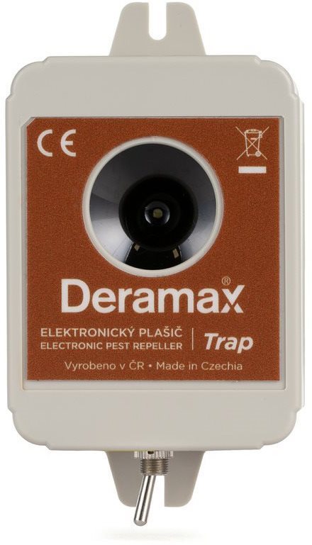 Deramax-Trap – Ultrazvukový plašič (odpudzovač) mačiek, psov a divokej zvery