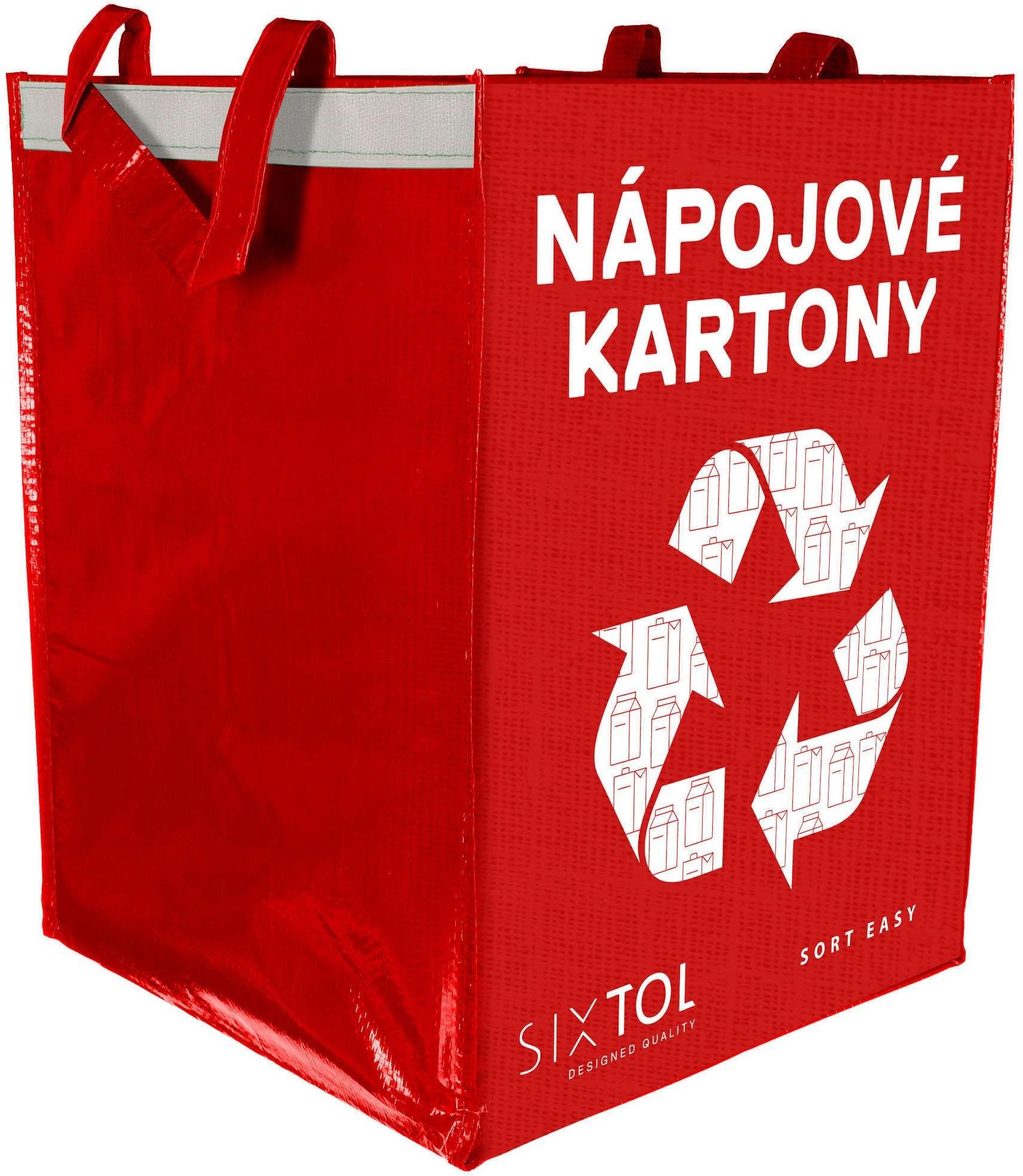 SIXTOL Vrece na triedený odpad SORT EASY CARTON, 30 × 30 × 40 cm, 36 l
