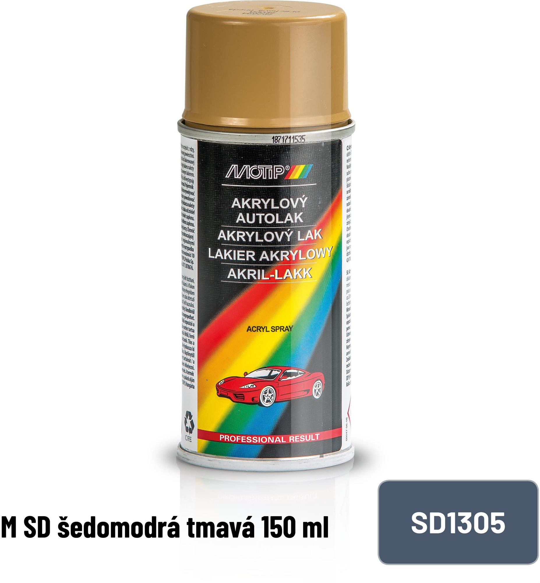 MOTIP M SD sivomodrá tmavá 150 ml
