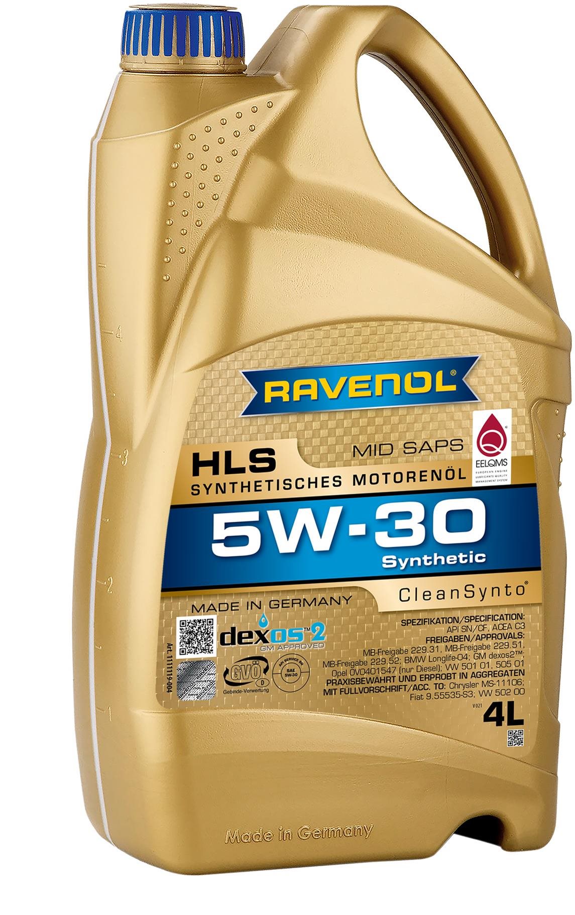 RAVENOL HLS SAE 5W-30; 4 L