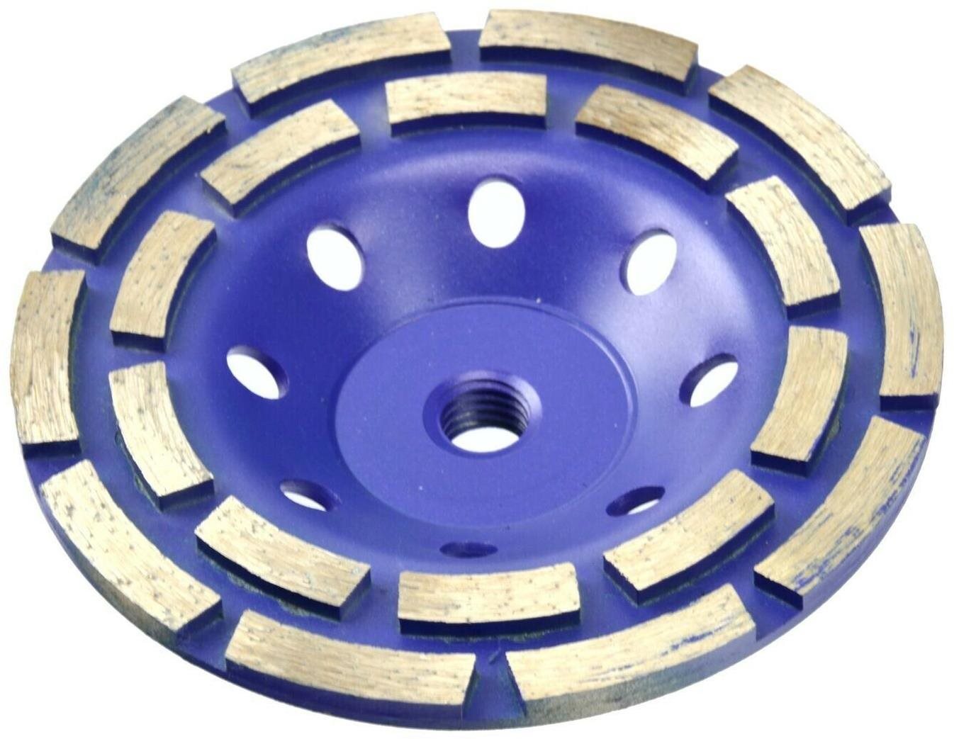 GEKO Kotúč diamantový hrncový brúsny dvojradový, 125 × 5 mm × M14