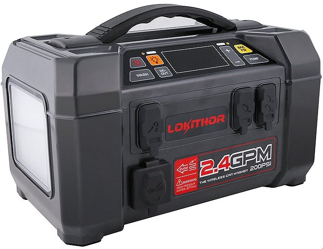 LOKITHOR Štartovací zdroj s kompresorom a čerpadlom AW401, 12 V, 2 500 A, 74 Wh