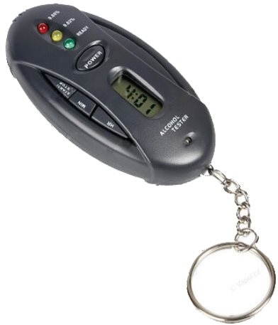 Lama Alkohol tester na kľúče so svetlom